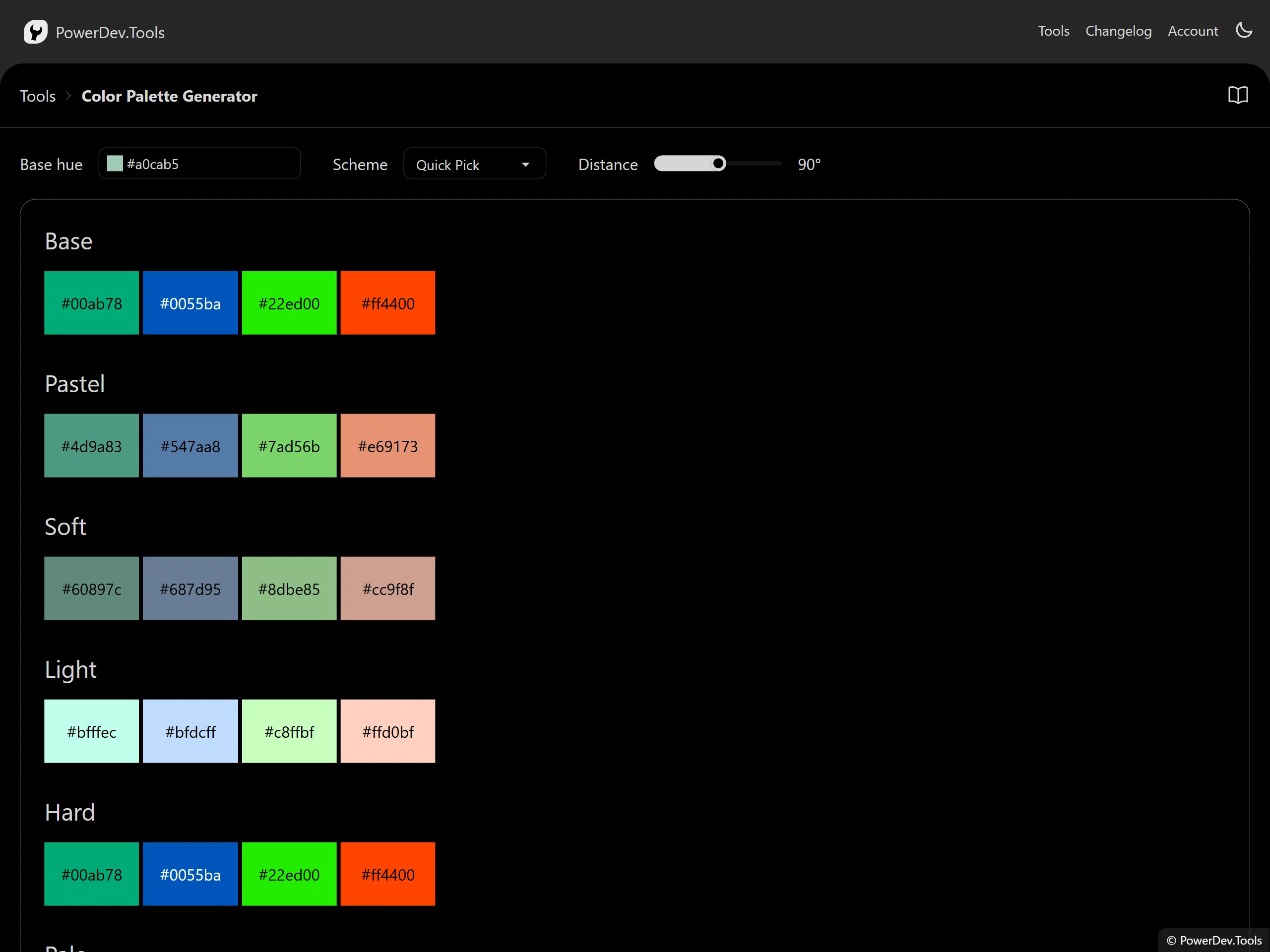 Color Palette Generator