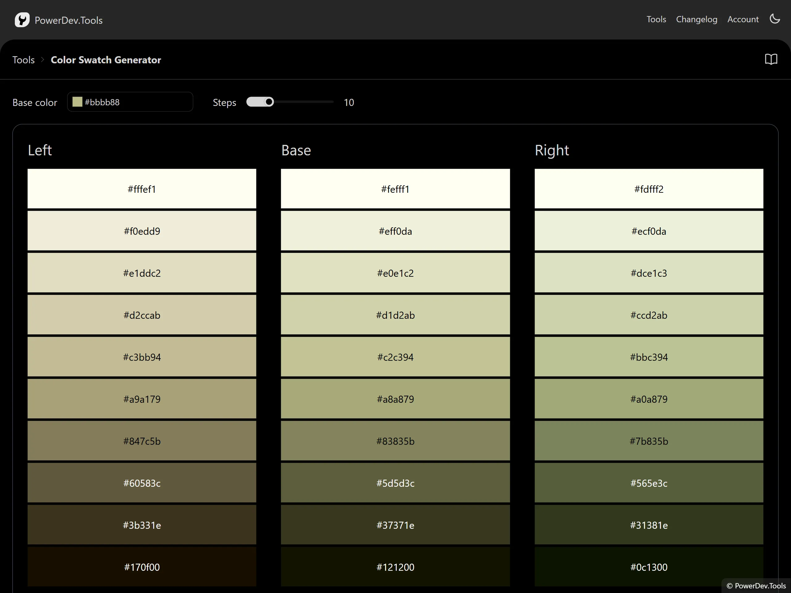 Color Swatch Generator