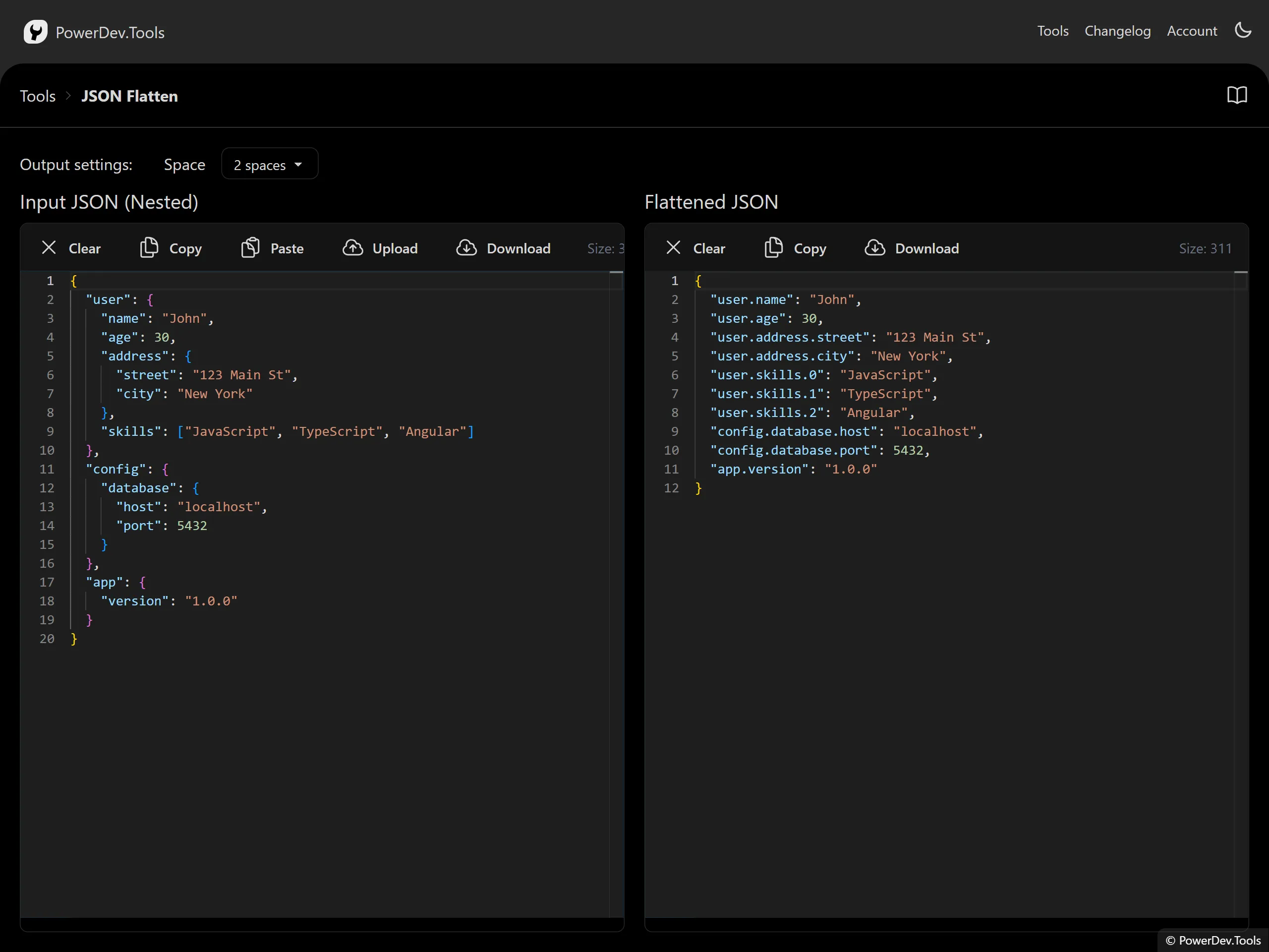 JSON Flatten